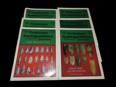 COMPLETE SET OF 1999 PREHISTORIC ANTIQUITIES MAGAZINE, ALL 4 ISSUES