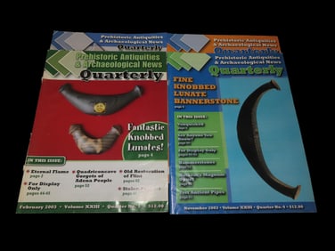 COMPLETE SET OF 2003 PREHISTORIC ANTIQUITIES MAGAZINE, ALL 4 ISSUES