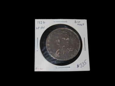 1826 Silver Bust Half Dollar, Lettered Edge, Nice Higher Grade Example XF-AU, Amazing Original
