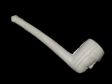 Nice Historic Civil War Era Trade Pipe with Human Face on Bowl. Out of an Old Ohio Collection. Great