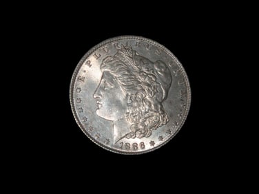 1886 Morgan Silver Dollar, Nice Higher Grade example with amazing original BU / UNC details, One