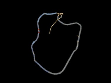 11" Strand of Old Blue Glass Trade Seed Beads
