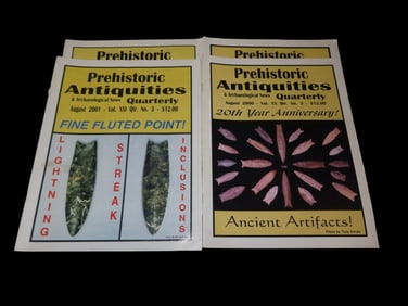LOT OF 4 PREHISTORIC ANTIQUITIES MAGAZINE