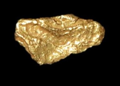 Natural Gold Nugget from Alaska, .195 Grams. Pure Alaskan Solid Gold, Gold Rush