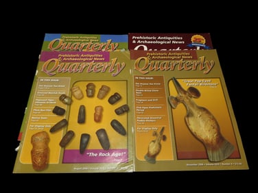 LOT OF 4 PREHISTORIC ANTIQUITIES MAGAZINE