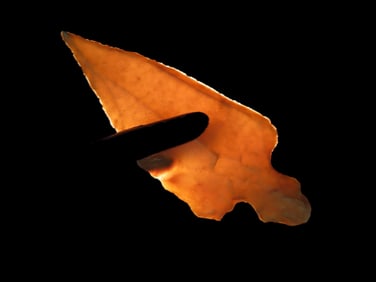 Nice HIGH GRADE African Neolithic Stemmed Arrowhead, Highly Translucent with Nice Flaking, Super