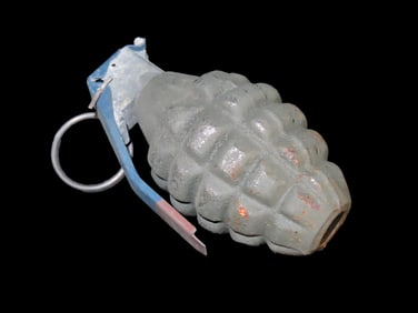 Antique paper Weight, De-Milled / Deactivated Unusable Grenade, Novelty Item