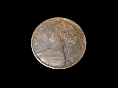 1863 Canadian Large Cent, Penny, Great Condition. Canada Obsolete Currency, Money, Coin