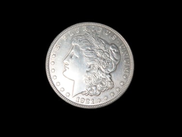 1921 Morgan Silver Dollar, Nice Higher Grade example with amazing original details, One Ounce Silver