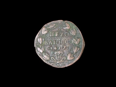 Rare 1617 Dated Colonial Era Coin, Size of a Large Cent, Great Early Coin, Over 400 Years Old!!!