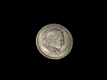1893 Silver Half Dollar, Columbian Exposition, Great Condition, Early US Coin