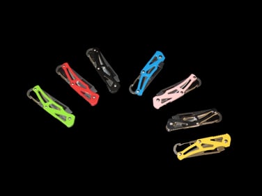 7 Pocket Knives, All Metal Construction w/ Secure Belt/Key Clip