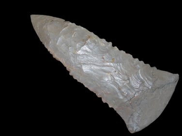 3 3/8" Restored Copena Blade, Kentucky, Serrated, Ex Walt McIntire Collection.