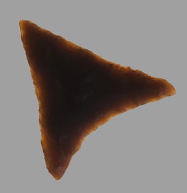 1" Nicely Well Made Triangular Pt., Ex Walt McIntire Collection.