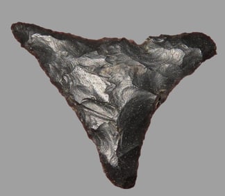 1 1/16" Finely Made Triangular Pt., Ohio, , Ex Walt McIntire Collection