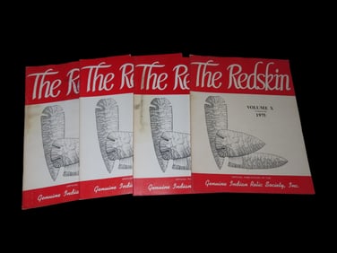1975 4 Journal Set Red Skin 1975
