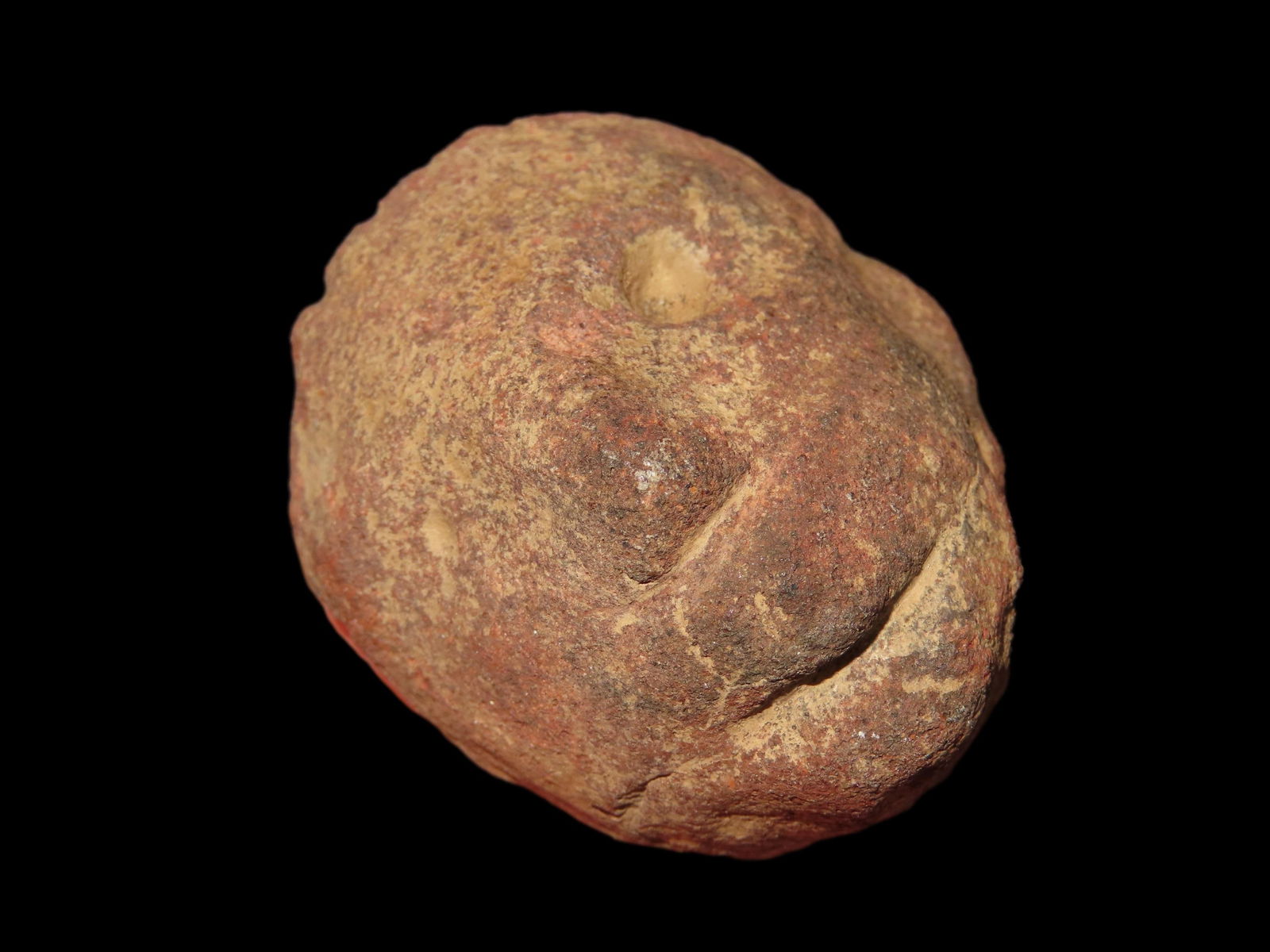 2 1/16" Very Fine Stone Human Effigy Idol, Cross Co., AR, Red Quartzite (1 of 7)