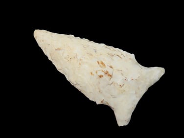 2 1/16" Fishtail Arrowhead., IN, Ex Walt McIntire Collection
