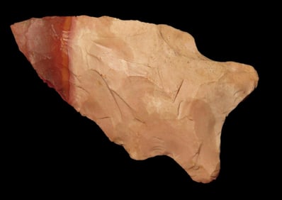 Colorful 1 3/16" Atlatl Pt., AL, Ex Walt McIntire Collection