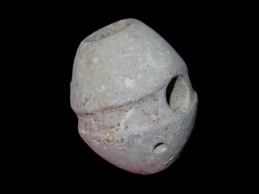 2 1/4" Vase Pipe, Northeastern States, Grey Stone, Nicely Made.