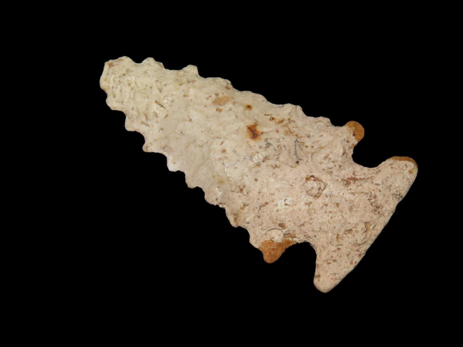 1 13/16" Serrated Archaic Pt. Florida, Light Restoration, Ex Walt McIntire Collection (1 of 6)