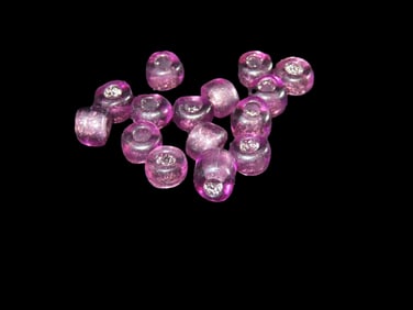 Purple Glass Trade Beads, Found in Georgia, 15 out of a cache