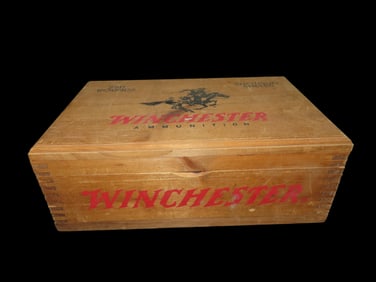 16" x 10" Winchester Ammunition 250 Rounds-BOX ONLY- Wiood Collectors Box