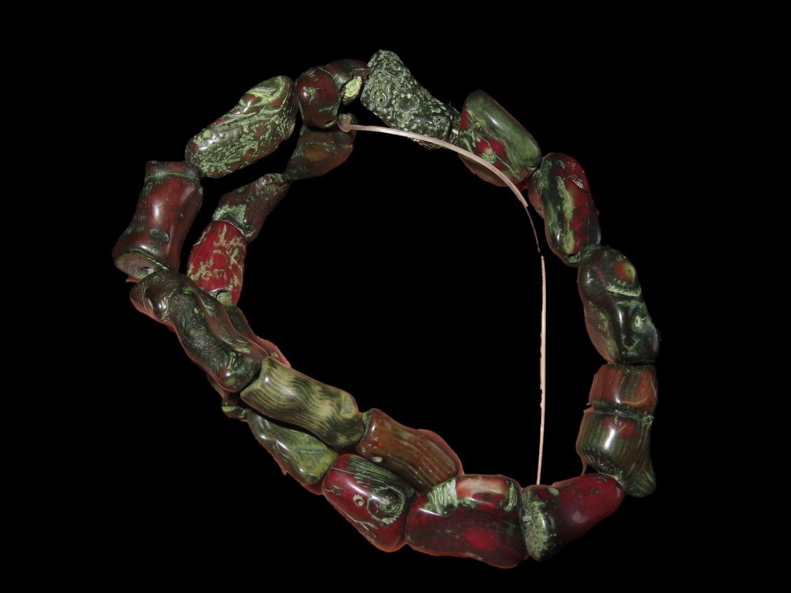 16" Strand of Earth Tone Coral: 16" Strand of Earth Tone Coral