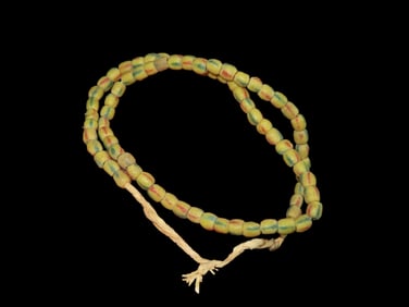 12" Rare Miniature Sandcast African Beads
