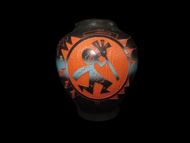 4 1/2" Signed Sakizie Navajo Native American Vase