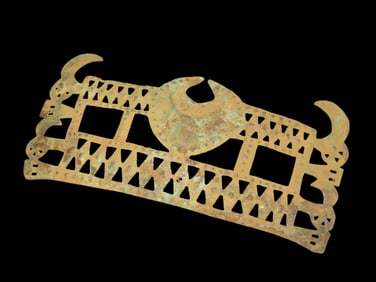 7" X 3 1/2" Copper Moche Ornamental Piece