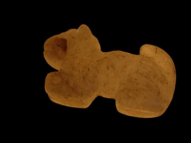 1 3/4" Quartz Pre-Columbian Cougar, Central Peru