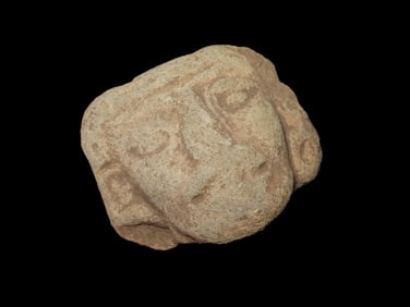 2 1/8" Pre-Columbian Pottery Head, Mexico