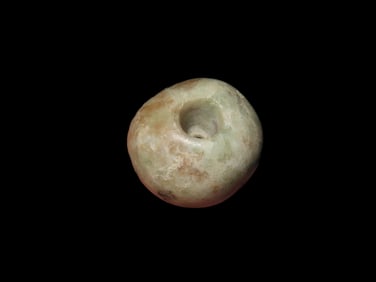 1 1/8" Pre-Columbian Jade Bead, Guatemala