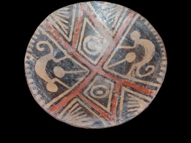 3 3/8" X 8 5/8" Narino Pre-Columbian Pedestal Dish
