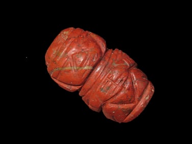 1 9/16" Pre-Columbian Jasper Figure