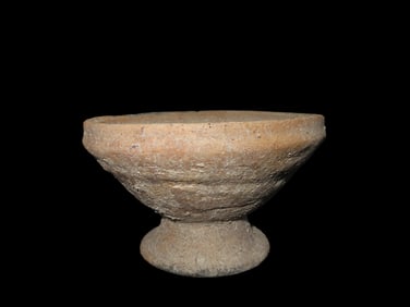 4" x 6 1/2" Pre-Columbian Pedestal Pottery Bowl, CA 800-1200