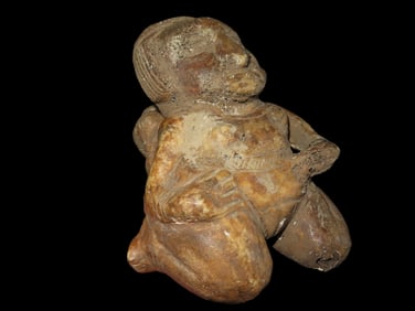 6" x 4 1/4" Pre-Columbian Idol Made of Bone, Peru
