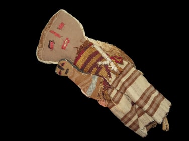 9 1/2" Peruvian Chancay Doll Ancient Textiles, Peru