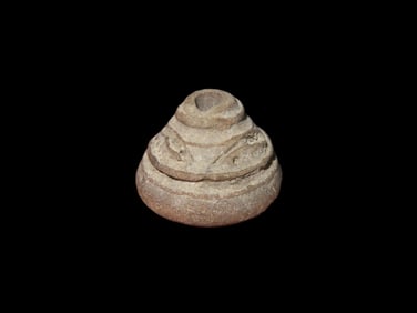 Highly Decorated Effigy Bead Pre-Columbian Manabi Culture CA 500 BCE to 500 CE, Ecuador