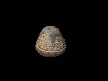 3/4" Highly Decorated Effigy Beads, Pre-Columbian Manabi Culture CA 500 BCE to 500 CE, Ecuador