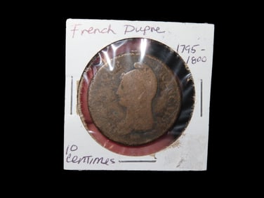 1795-1800 French Dupne- 10 Centimes