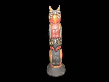 9" Souvenir Totem Pole, Pacific Northwest