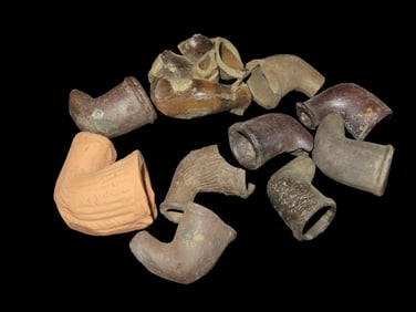 Lot of Historic Clay Pipes Made in OH