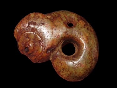 2 3/4" Chinese Jade Hongshan