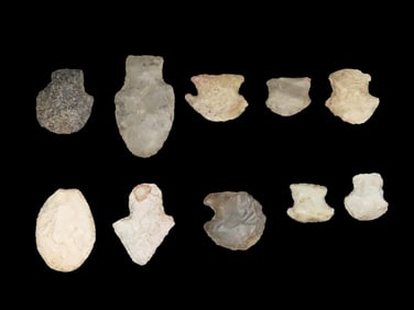 10 Blunt Stunners Arrowheads, Jackson Co., IL