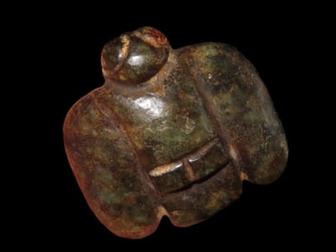 Old Chinese Hongshan Culture Jade Effigy Pendant
