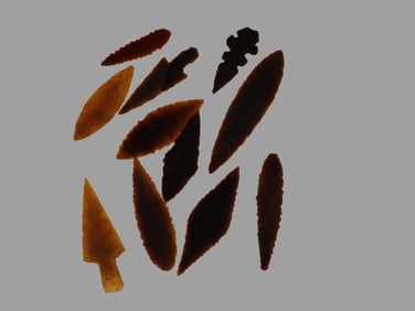 Lot of Neolithic Pts. Sahara Desert