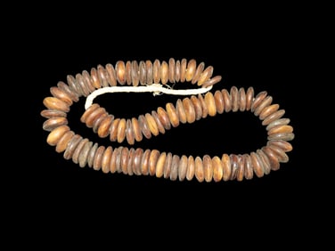 15" Strand of Old Bone Beads