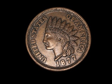 3" Indian Head Table Metal Coin